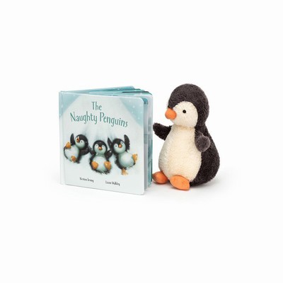 Jellycat The Naughty Penguins and Peanut Penguin Medium USA | 75984USFH